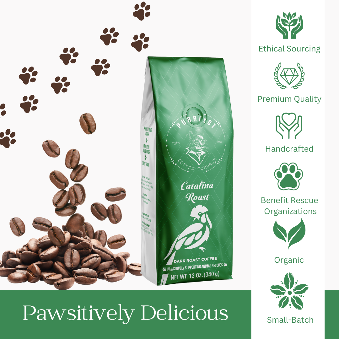 Catalina Roast Coffee Bag – Medium Roast – Small Batch – Supports Animal Rescue