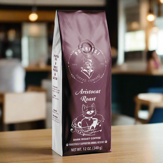 Aristocat Coffee Bag – Dark Roast – Small Batch – Supports Animal Rescue