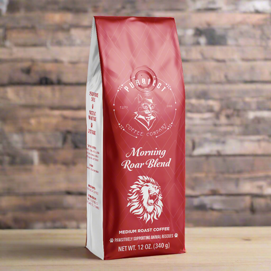 Morning Roar Coffee Bag – Medium Roast – Small Batch – Supports Animal Rescue