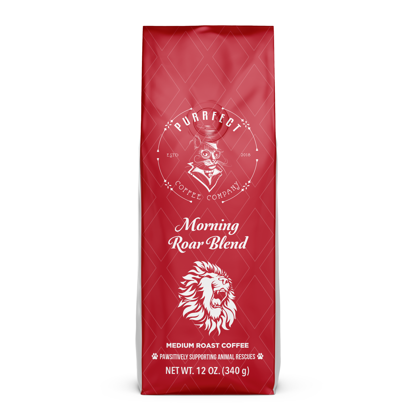 Morning Roar Coffee Bag – Medium Roast – Small Batch – Supports Animal Rescue