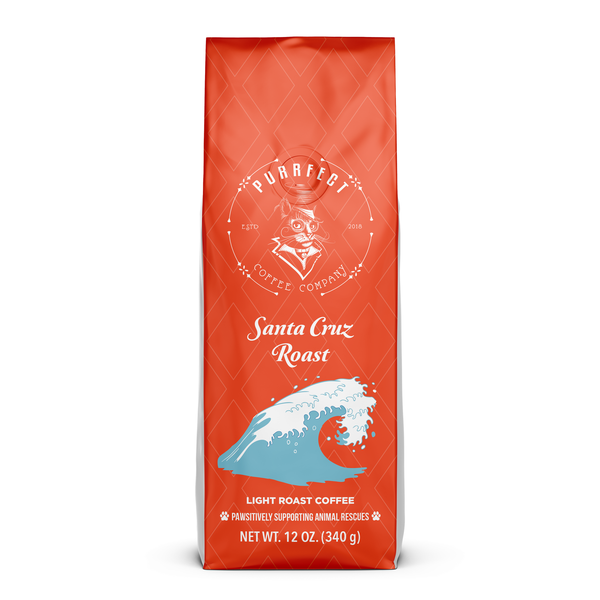 Santa Cruz Blend Coffee Bag – Light Roast – Small Batch – Supports Animal Rescue