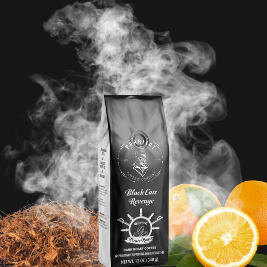 Black Cat’s Revenge Coffee Bag – Dark French Roast – Small Batch – Supports Animal Rescue