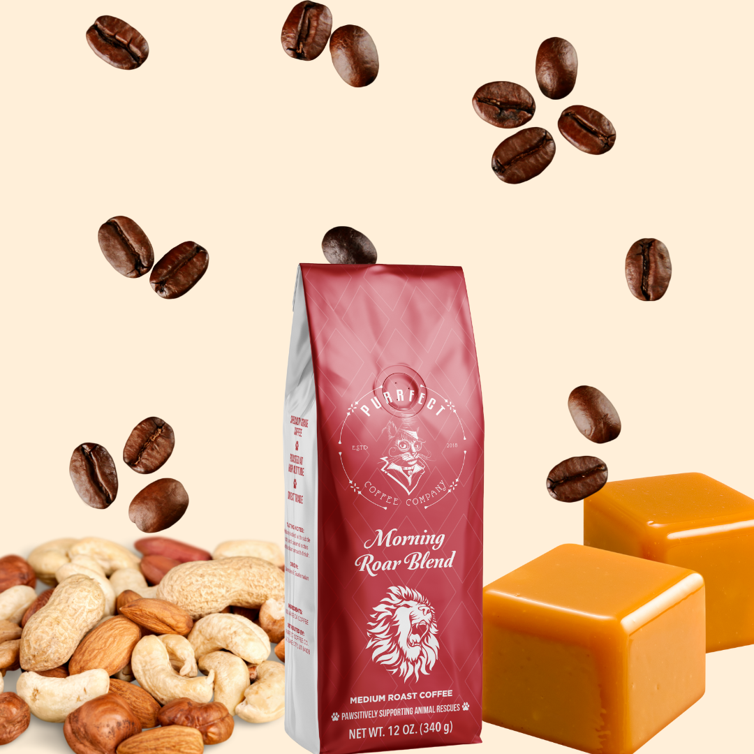 Morning Roar Coffee Bag – Medium Roast – Small Batch – Supports Animal Rescue
