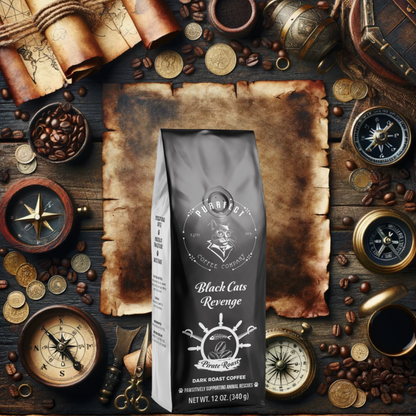 5 lbs Black Cat's Revenge Coffee - Bold & Intense | Purrfect Coffee's Dark Roast