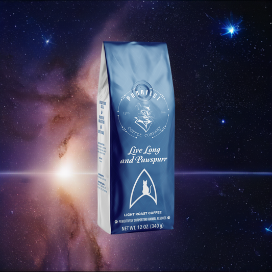 Live Long and Pawspurr Coffee - Galactic Blend | Purrfect Coffee's Star Trek Tribute