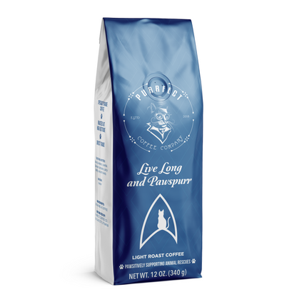 Live Long and Pawspurr Coffee - Galactic Blend | Purrfect Coffee's Star Trek Tribute