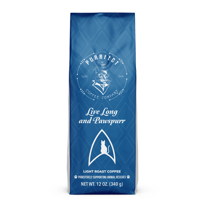 Live Long and Pawspurr Coffee - Galactic Blend | Purrfect Coffee's Star Trek Tribute