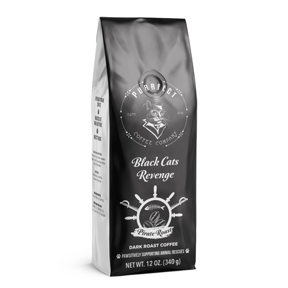 5 lbs Black Cat's Revenge Coffee - Bold & Intense | Purrfect Coffee's Dark Roast