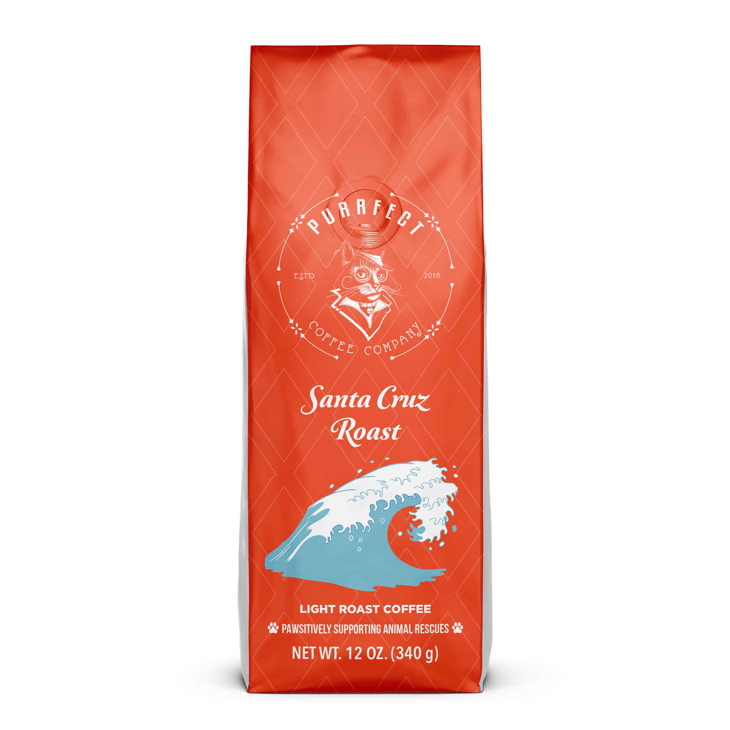 Santa Cruz Blend Coffee - Surf's Up, Smooth & Vibrant | Purrfect Coffee's Coastal Delight