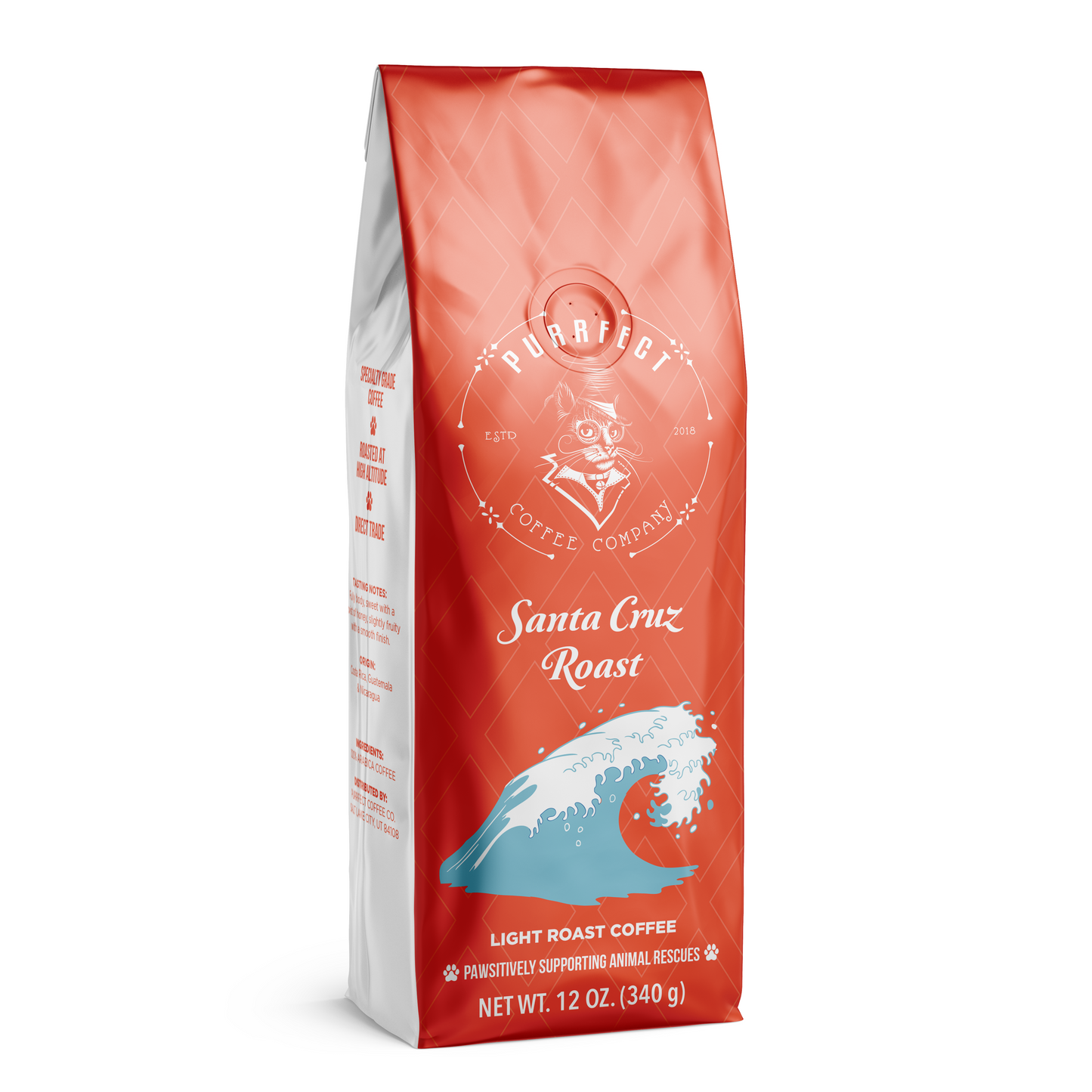 Santa Cruz Blend Coffee - Surf's Up, Smooth & Vibrant | Purrfect Coffee's Coastal Delight